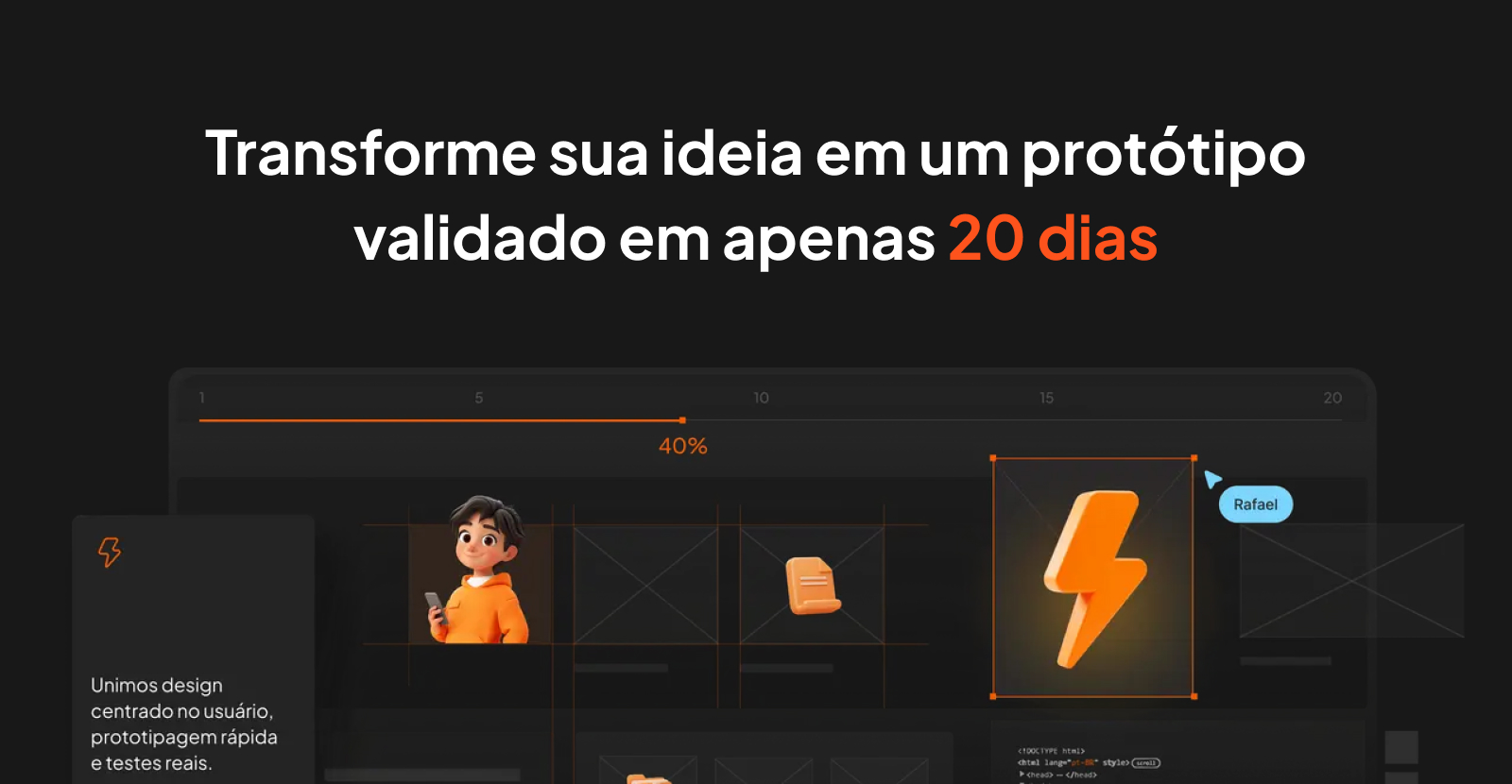 Sprint Boost: Transforme sua ideia em um protótipo validado em apenas 20 dias